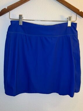 Devops - Women's Blue Active Skort with Stretch Waistband
